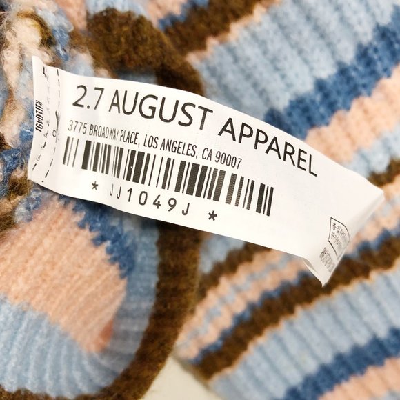 NWT! Nordstrom ENGLISH FACTORY Knit Stripe Cardigan in Multi M - Picture 15 of 16